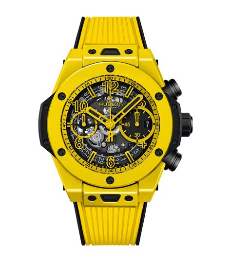 hublot yellow black|Hublot black price.